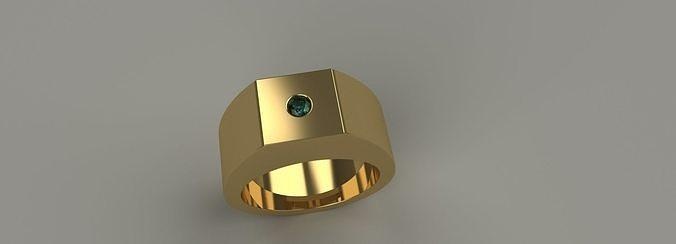 spülen Diamant Ring Größe 8 Silber Gold Platin Schmuck Edelsteine Saphir Diamanten Sterling Juwelen druckbar Luxus runden Blau Design Ringe 3d print model - Mito3D