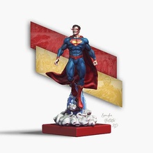fly superman dc hero comic superhero justice super kent costume games toys 3d print model - Mito3D