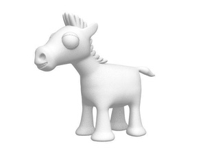 foal character pony horse animal toy miniature charactor games toys 3d print model - Mito3D