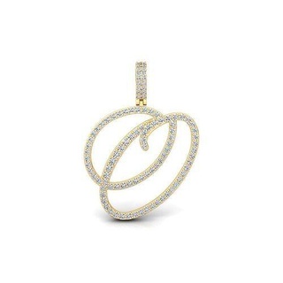 Schriftart letztere hängend 3d Modell Juwel Hochzeit Engagement Schmuck Ring Silber Gold engagem Mode Sterling Weiß Diamant Kleidung Schönheit Ringe Anhänger 3d print model - Mito3D