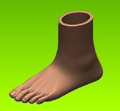 foot penholder feet pen office supplies funny design footwear ecology house decor 3d print model - Mito3D