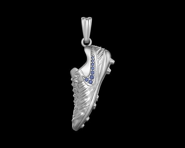 football boot pendant gems n91 soccer boots cleat cleats sport shoes sneakers foot ball jewelry pendants print gem 3D print model - Mito3D