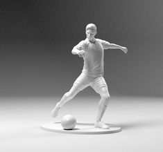 jogador futebol 03 golpe pé 05 stl bola borda campeonato euro campo estatueta livre liga combine impressão esporte estádio messi brinquedos jogos 3d print model - Mito3D