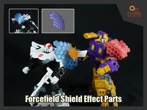Forcefield kalkan parçalar transformatörler robot eklentiler oyunlar oyuncaklar 3d print model - Mito3D