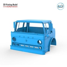 ford c600 1957 car truck vehicle machinery tire cabin heavy load lorry wheel giant printable body tamiya automotive large scale hobby diy 3d print model - Mito3D