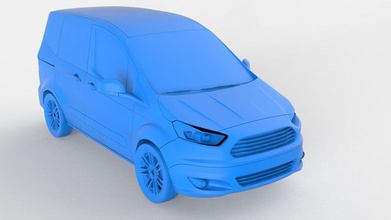 ford courier 3d print model car vehicle glazed wheel plastic automotive isolated design cutout tire printable mesh solid white sport lego games toys 3d print model - Mito3D