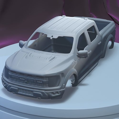 vado f 150 raptor 2021 imprimible coche vehiculo cuerpo espacio scalextric Tamiya rc miniz controlar 1 24 tractor ninco kyosho scx axial juegos juguetes juego accesorios 3D print model - Mito3D
