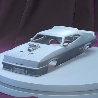 ford falcon gt coupe interceptor mad max 1979 printable car body slot scalextric tamiya rc miniz control 1 24 ninco games toys game accessories 3d print model - Mito3D