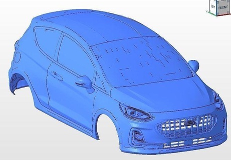 ford fiesta 2022 1-18 3d print model printable design rally sport car germany rc road interior wood room architectural furniture hobby diy automotive 3d print model - Mito3D
