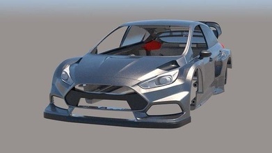 ford fokus hoonigan körper rc wagen fahrzeug hobby diy automobil 3d print model - Mito3D