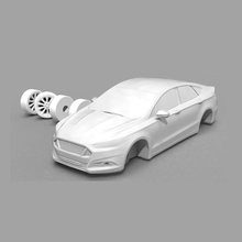 ford mondeo 3d print car luxury chrome vehicle isolated racing muscle close white monochrome wheel classic glazed rim fast tire hobby diy automotive 3d print model - Mito3D