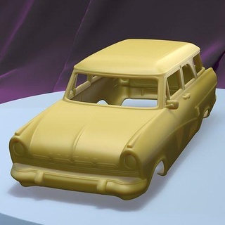 Ford Taunus kombi 1957 druckbar Wagen Körper Slot scalextric tamiya rc miniz Steuerung Crawler Ninco Kyosho scx axial Spiele Spielzeuge Spiel Zubehör 3d print model - Mito3D
