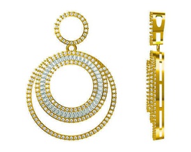 forever one round shape pendant baguette cut diamond pendants chokers charm necklace chains gold jewelry gemstone brilliant necklaces 3d print model - Mito3D