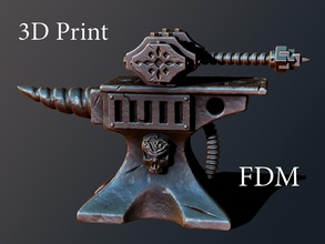 dövme of ölümsüz 3d yazdır örs demirci çekiç kafatası 3dprint yüksek poli zbrush fdm heykel sanat ölüm fantezi silah heykeller sla reçine fotopolimer oyunlar oyuncaklar 3d print model - Mito3D