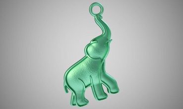 forged metal elephant art animal lion jeweler sculptures gold necklace decorative silver ring nature printable diamond statue sterling jewelry pendants 3d print model - Mito3D