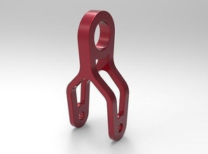 Gabel Klemme Plastik 3dprint Creo Hobby DIY mechanisch Teile Mechaniker Werkzeug 3d print model - Mito3D