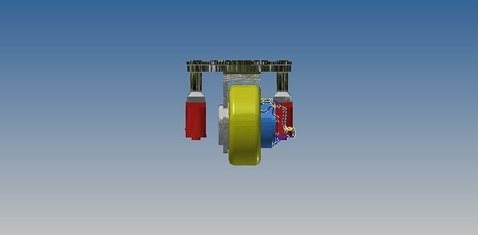 chariot élévateur agv roues technologie industrie sécurité industriel science ingénierie 3D print model - Mito3D