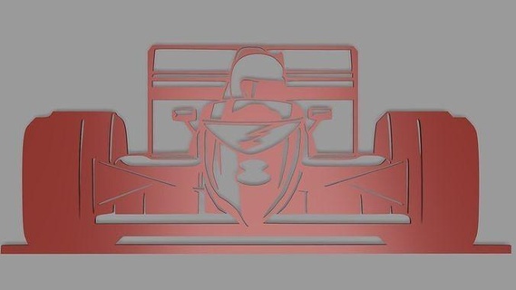 formül 1 araba duvar deko stl dosya Odun iş vücut tasarım retro f1 formula1 yarış araç Oto hız yarışçı Pirelli spor ev dekor 3d print model - Mito3D