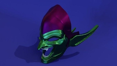 fortnite green goblin mask blender print marvel cosplay wear face hobby diy 3d print model - Mito3D