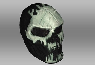 fortnite mask face helmet 3dprint game expressions theater carnival head masquerade disguise accessory halloween costume fashion festival character scary 3d print model - Mito3D