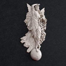 fortune déesse art statue sculpture antique fille argent religion signe icône sculptures bijoux pendentif or bague 3d print model - Mito3D