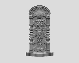classic middle eastern fountain trieste marble architecture historical heritage monument ottoman water osmanli cesme carving cnc carved printable carve ornaments history residential house outdoor 3d print model - Mito3D