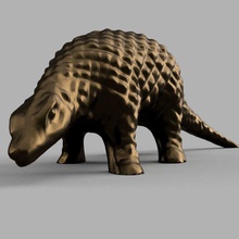 fourmilier tatu animal savana zebre leão safári elefante arte esculturas 3d print model - Mito3D