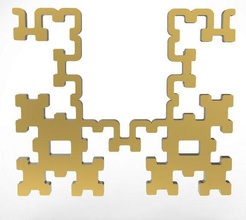 fractal pendant jewelry fashion style modern pendants 3d print model - Mito3D