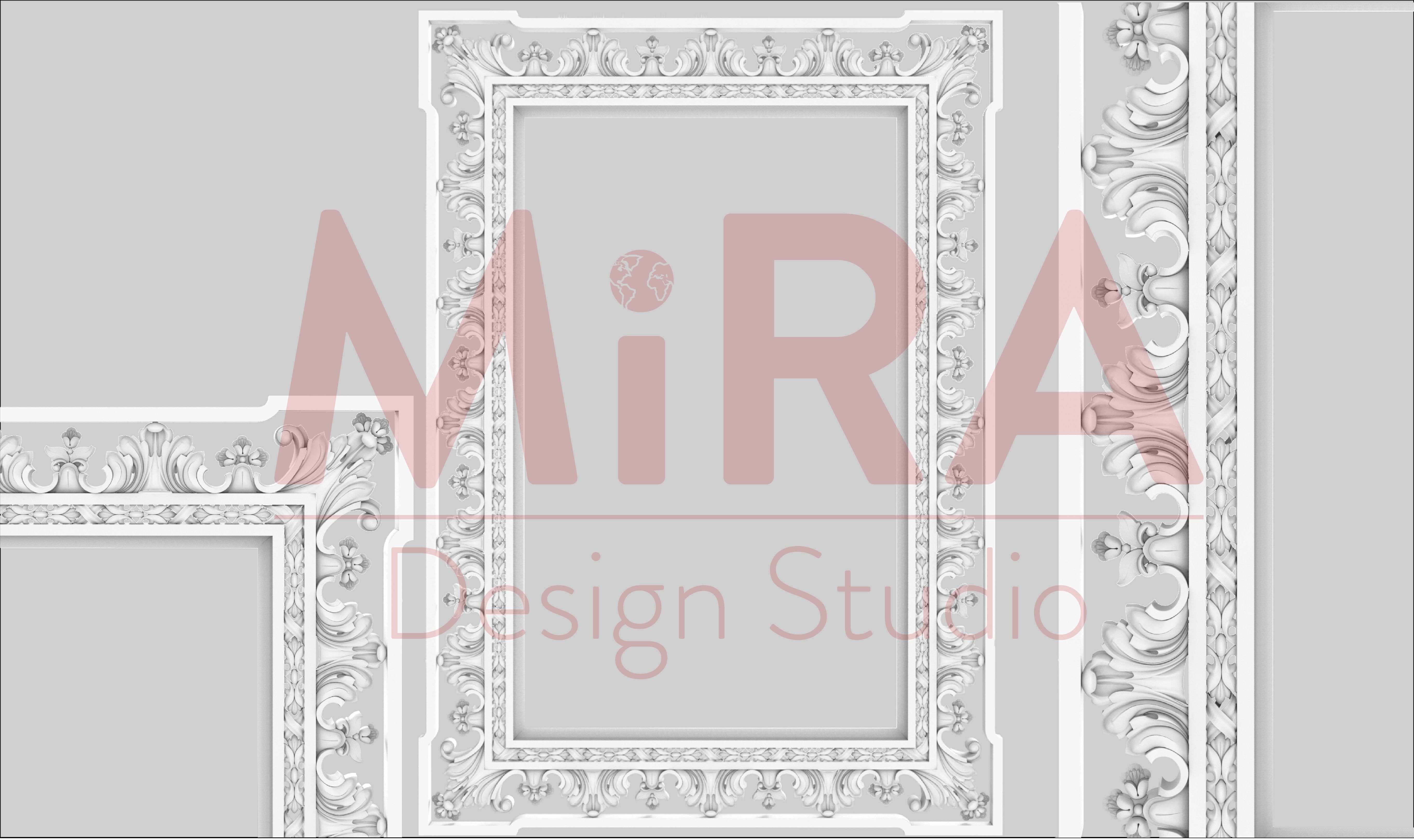 frame37 casa marco marcos espejo de la pared art decoración el diseño interiores imagen 3D print model - Mito3D
