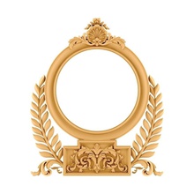 frame art decoration gold wood cnc furniture mirror other 3d print model - Mito3D