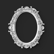 frame 2 picture mirror barocco decorative wall ornate ancient antique decor houseware interior design carved painting photo art sculptures house 3d print model - Mito3D