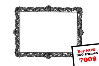 frame 2 house printable cpu wood work frames clasic interior design decor art wall mirror 3d print model - Mito3D
