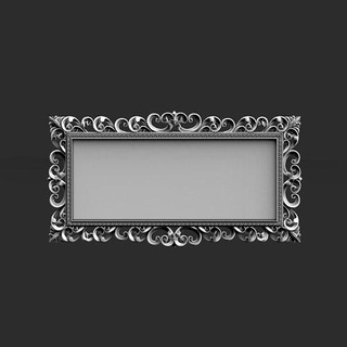frame 76 art decor wall mirror picture interior design gallery decoration image ornament painting houseware decorate deco package portrait house accessories 3d print model - Mito3D