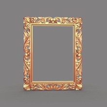 cuadro 89 decoración madera menaje pared espejo galería arte 3d ornamento casa 3d print model - Mito3D
