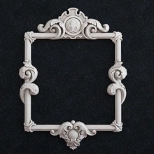 cuadro barroco 1 imagen pared espejo rococó decorativo cnc Arte esculturas 3d print model - Mito3D