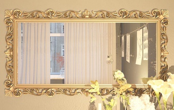 telaio f-001 casa mobili la decorazione architettonici fotogramma legno specchio barocco intonaco di stampaggio scultura cnc stl interni il design accessori 3d print model - Mito3D