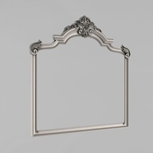 moldura de espelho a casa quadro baguete decoração clássico braço fronton elementos capitais parede 3d print model - Mito3D