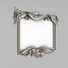 cadre de miroir maison le mobilier classique la chambre à coucher chêne bras d'un décor décoration ornement fronton éléments mur 3d print model - Mito3D