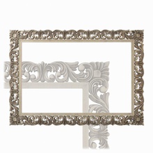 frame mirror house furniture framing painting classic design unique marchese cnc carving fretwork antique bathroom bedroom baroque luxury accessory picture ornament decor 3d print model - Mito3D
