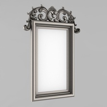 cornice specchio casa fotogramma baguette arredamento interni braccio gli della la decorazione ornamento cartiglio frontone muro 3d print model - Mito3D