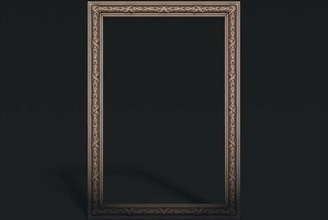 telaio specchio decorazione design ornato galleria parete lusso decorare immagine frame3d cnc fresatura intaglio legna lavorando stl sollievo classico casa arredamento 3d print model - Mito3D