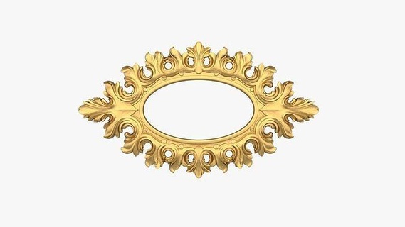 frame mirror 61 carved set cartouches modeling stucco cartouche pediment fronton classic decor collection cnc baroque onlay architectural details decoration house 3d print model - Mito3D