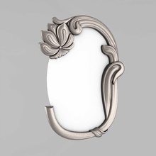 frame mirror flower house arm decor classic interior italy makerschallenge corbels architectural decoration cornce ornament fronton wall 3d print model - Mito3D