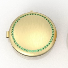 Cadre pendentif 84 diamant main bijoux imprimable argent luxe Collier gemme pendentifs 3d print model - Mito3D
