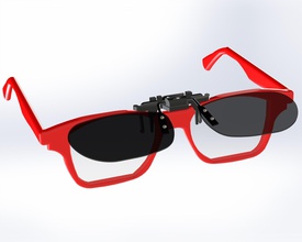 moldura oculos escuros sol óculos lente moda vidro roupa vestem olho visão especificação fêmea binocular prescrição ótico 3d print model - Mito3D