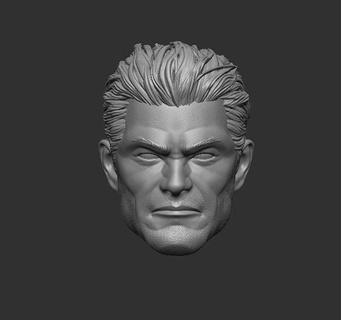 frank castle - headsculpt action figures toy toys games character printable game figure 3d print model - Mito3D