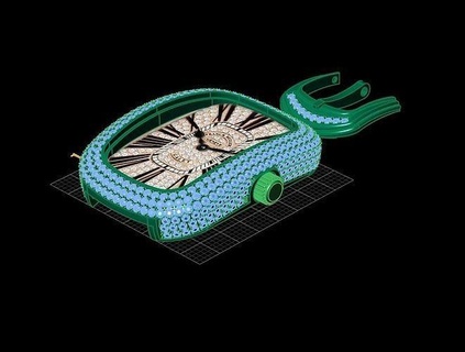 Franco Muller orologio Frank Müller diamante gioielleria 3d print model - Mito3D
