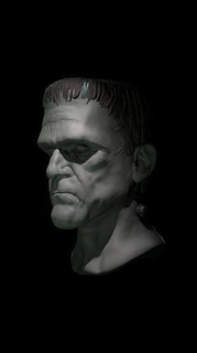 Frankenstein Boris Karloff monstre personnage horreur Boriskarloff buste sculpture Halloween art sculptures 3d print model - Mito3D