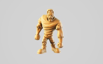 frankenstein 2 games-toys halloween hell junior golem meat fantasy football scary horror funny blood bowl miniature games toys other 3d print model - Mito3D