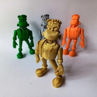 Frankenstein articolato giocattolo 3dprint flessibile geek arte 3d print model - Mito3D